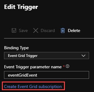 Create Event Grid subscription